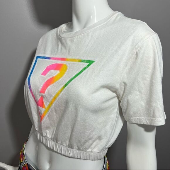 ‎Y2K Guess Originals 1981 White Crop Top -- XS - Picture 9 of 12